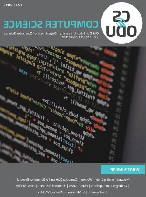 Computer Science Newsletter Fall 2017 Cover